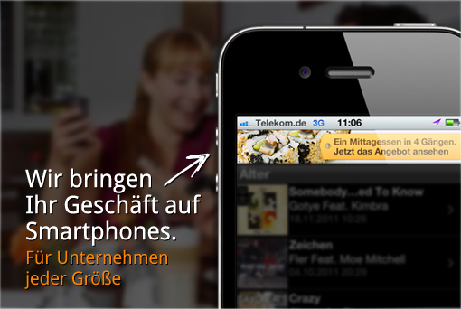 Ihr Angebot auf Smartphones