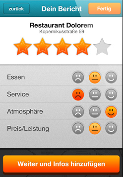 Bewerten - iPhone App Vorschau